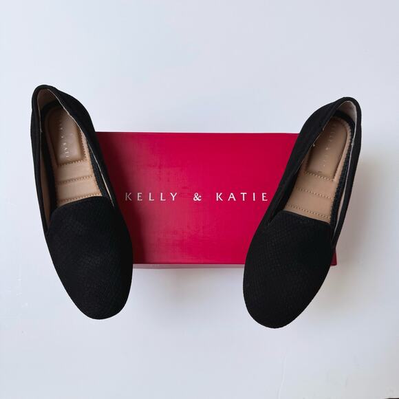 NWT Kelly & Katie Black Leather Peyton Loafers Women's 6.5M - Picture 8 of 9